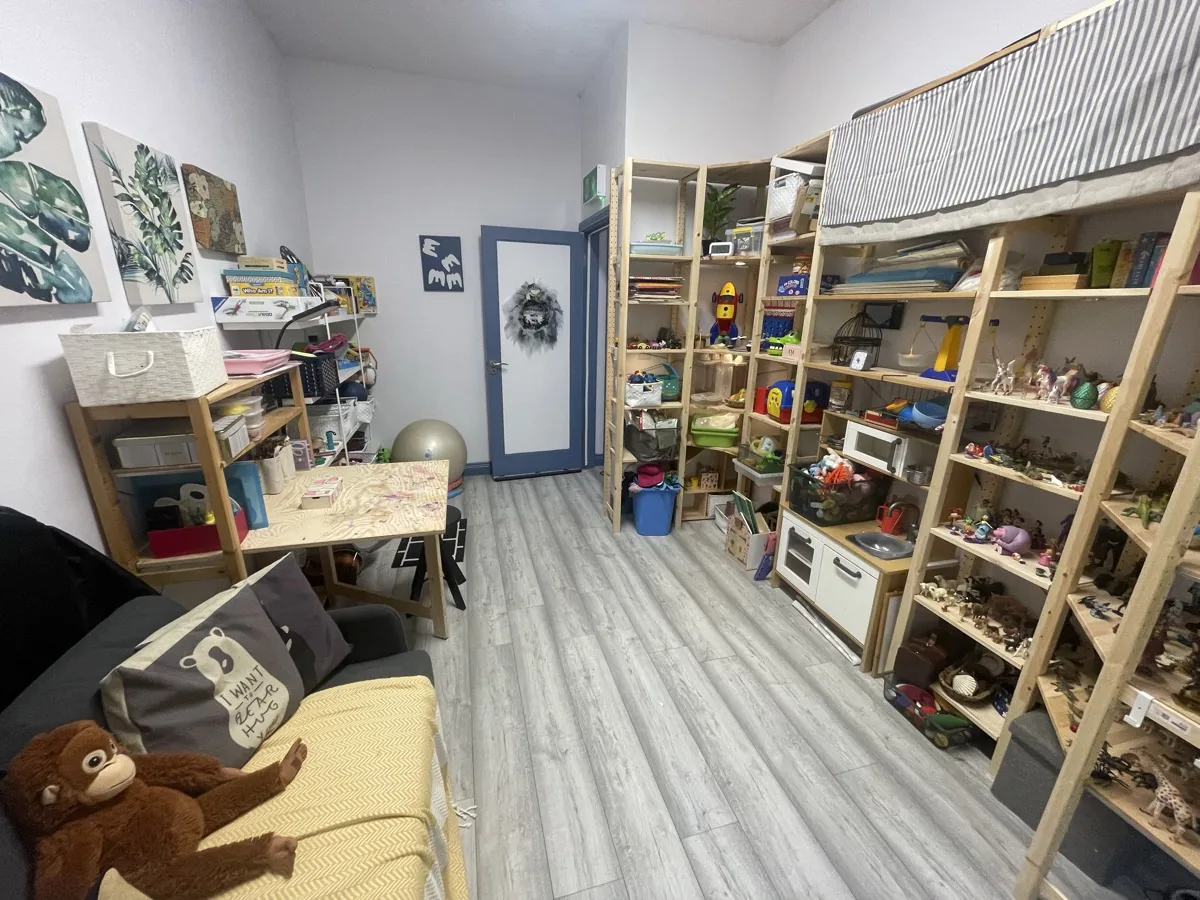 Wide view of the therapy room