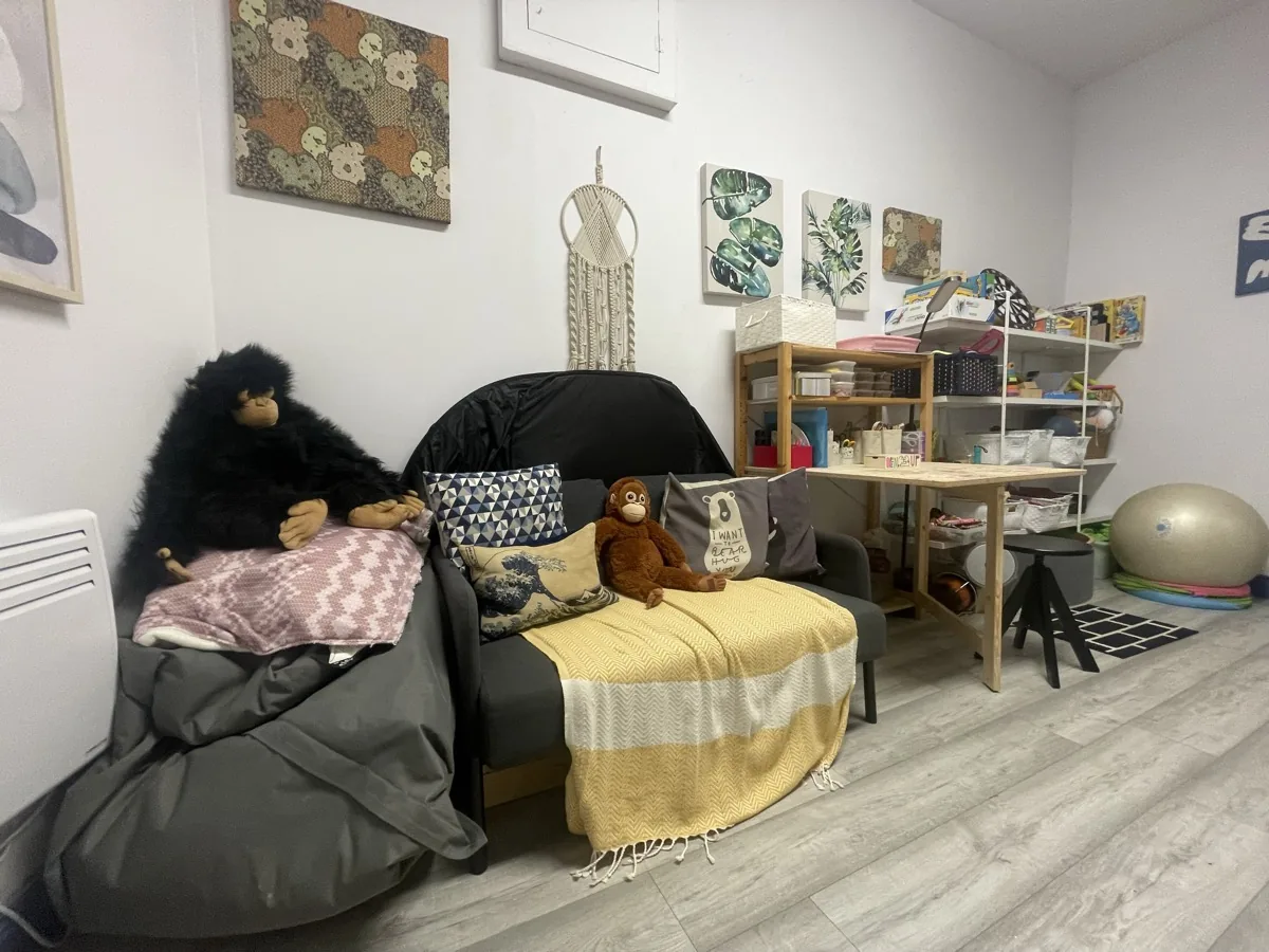Seating area in the therapy room